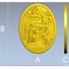 Annunciation Oval Medallion STL for CNC Relief