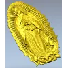 3D модель STL - Икона Богородица Гваделупская для ЧПУ