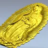 3D модель STL - Икона Богородица Гваделупская для ЧПУ