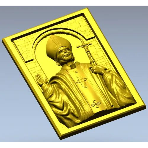 Икона святителя в нише - STL 3D модель для ЧПУ