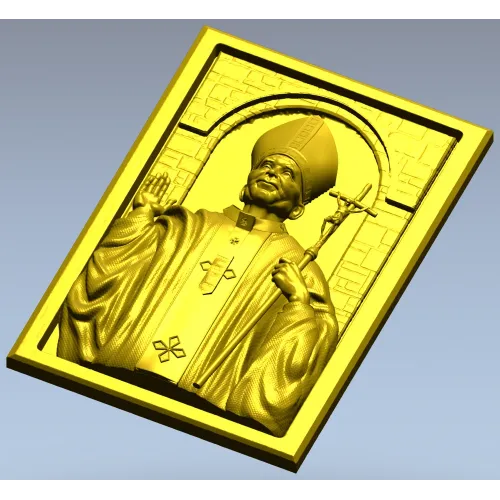 Икона святителя в нише - STL 3D модель для ЧПУ
