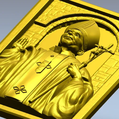 Икона святителя в нише - STL 3D модель для ЧПУ