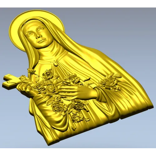 Святая Тереза из Лизьё - 3D модель для ЧПУ