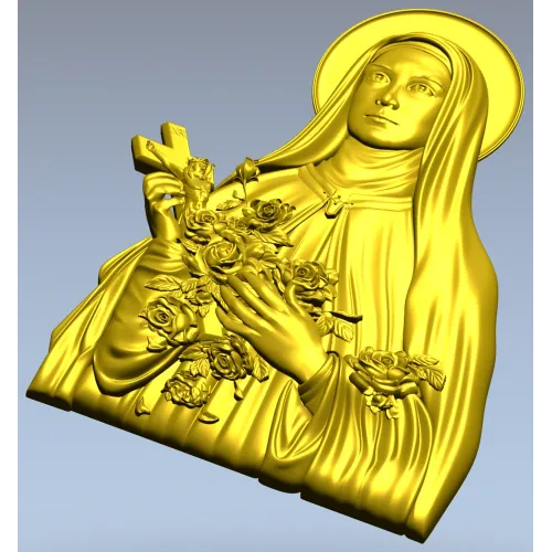 Святая Тереза из Лизьё - 3D модель для ЧПУ