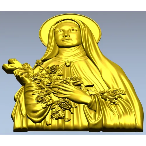 Святая Тереза из Лизьё - 3D модель для ЧПУ
