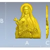 Святая Тереза из Лизьё - 3D модель для ЧПУ