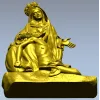 Пьета - скорбящая Богоматерь в формате STL для ЧПУ