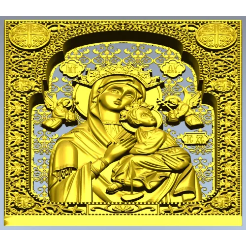 Our Lady of Perpetual Help - STL 3D Icon for CNC