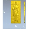 Пророк Илья - религиозный барельеф в формате STL
