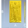STL модель - Икона Иоанн Креститель: 3D рельеф для ЧПУ