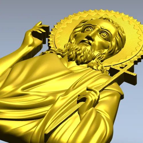 Икона Иоанн Предтеча - STL 3D модель для ЧПУ