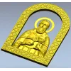 Saint John of Kronstadt - high-relief STL icon for CNC