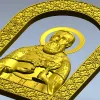 Saint John of Kronstadt - high-relief STL icon for CNC