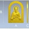 Saint John of Kronstadt - high-relief STL icon for CNC