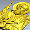 Икона Иосифа Волоцкого - 3D модель (STL) для ЧПУ