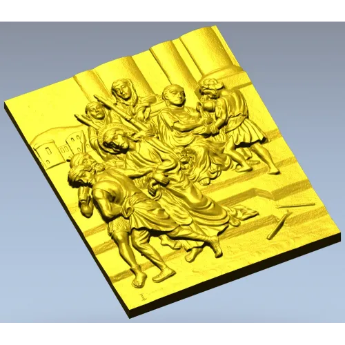 Рельефная 3D модель "Путь на Голгофу" - stl для ЧПУ