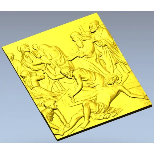 Казнь Иисуса Христа - рельефная 3D модель STL для ЧПУ