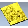Descent from the Cross - relief panel STL for CNC