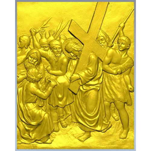 Christ Carrying the Cross - STL Relief for CNC Router