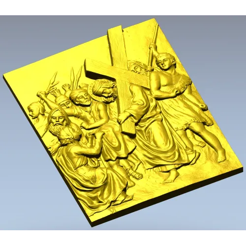Christ Carrying the Cross - STL Relief for CNC Router