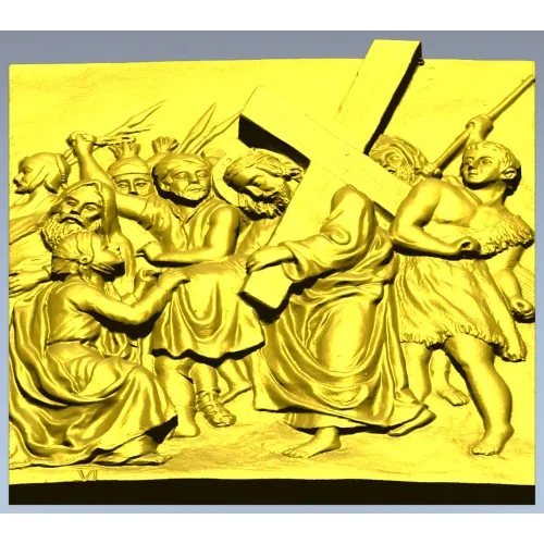 Christ Carrying the Cross - STL Relief for CNC Router