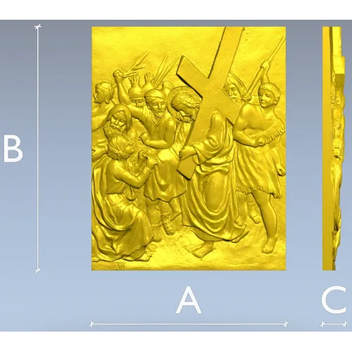 Christ Carrying the Cross - STL Relief for CNC Router
