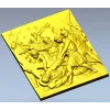 High-relief Crucifixion Panel - 3D STL model for CNC carving
