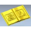 Open Gospel Book - Theotokos & Pantocrator STL 3D model
