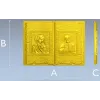 Open Gospel Book - Theotokos & Pantocrator STL 3D model