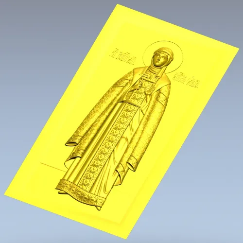 Святая княгиня Ольга - рельефная 3D модель STL для ЧПУ