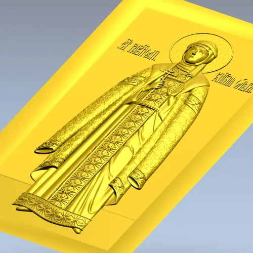 Святая княгиня Ольга - рельефная 3D модель STL для ЧПУ