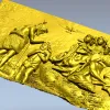 Baptism of the Lord - High-Relief CNC Panel (STL)
