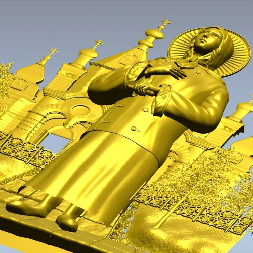 Ксения Петербуржская - 3D модель в формате STL для ЧПУ
