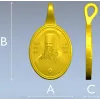 STL модель кулона "Святой Феофан" - 3D модель для ЧПУ