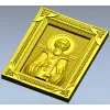 Saint Longin of Koryazhma - high-relief icon STL for CNC