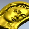 Мадонна - рельеф головы Богородицы в формате STL для ЧПУ