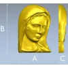 Мадонна - рельеф головы Богородицы в формате STL для ЧПУ