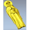 Saint Macarius of Alexandria - CNC-ready STL relief