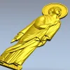 Theotokos at the Crucifixion - high-relief STL for CNC