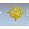 Unfading Flower - Theotokos high-relief 3D STL for CNC