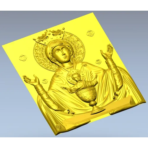 3D модель иконы "Неупиваемая Чаша" в формате STL для ЧПУ