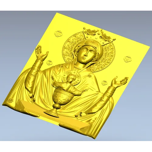 3D модель иконы "Неупиваемая Чаша" в формате STL для ЧПУ