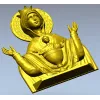 Божия Матерь "Неупиваемая Чаша" - 3D модель STL для ЧПУ