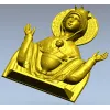 Божия Матерь "Неупиваемая Чаша" - 3D модель STL для ЧПУ