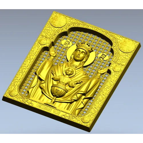 Inexhaustible Chalice - STL 3D Model for CNC Icon Relief