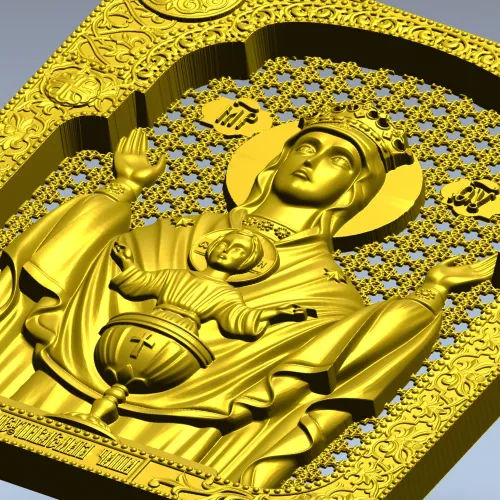 Inexhaustible Chalice - STL 3D Model for CNC Icon Relief