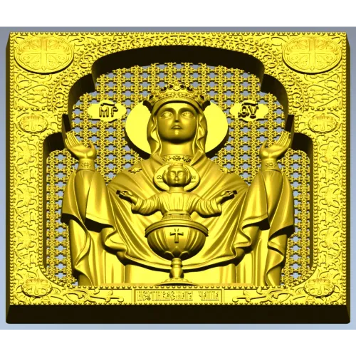 Inexhaustible Chalice - STL 3D Model for CNC Icon Relief