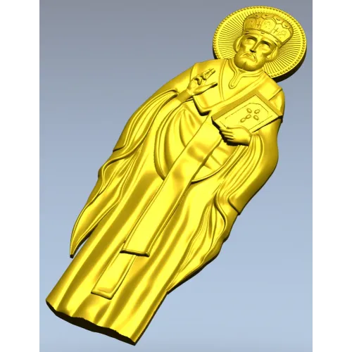 Икона Святителя Николая Чудотворца - STL 3D модель для ЧПУ