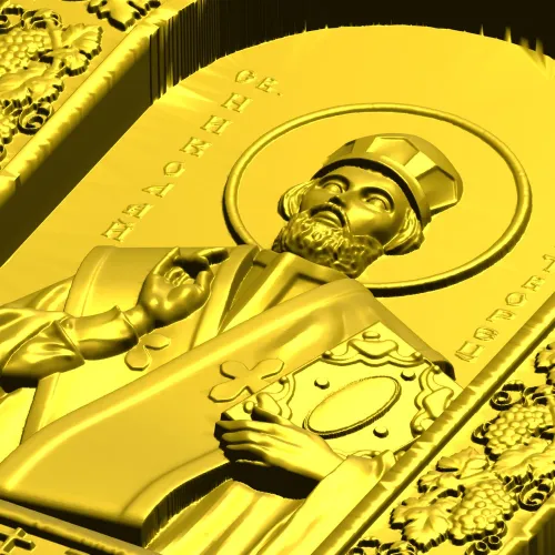 Икона Святителя Николая Чудотворца - 3D STL рельеф