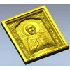 3D модель иконы Николая Чудотворца в формате STL для ЧПУ